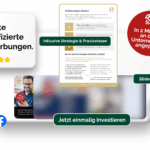 Recruiting Master-Bundle mit einzigartigen Slider-Vorlagen und Hinweisen auf Strategie, Praxiswissen und langfristigen Nutzen.